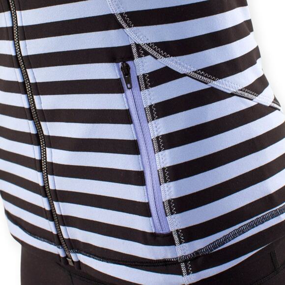 Lululemon | Size 6 | Forme Jacket Sea Stripe Polar Haze Full-Zip Sweatshirt - Picture 6 of 12